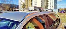Багажник (поперечини) на інтегровані рейлінги Skybar V2 120 см (2 шт) Сірий Volvo XC60 2009-2017 рр.