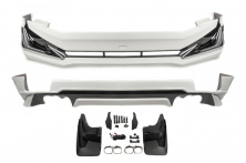 Накладки на передній і задній бампер Modelista V3-LED (2017-) Білий колір Toyota Land Cruiser Prado 150 2009-2023 рр.