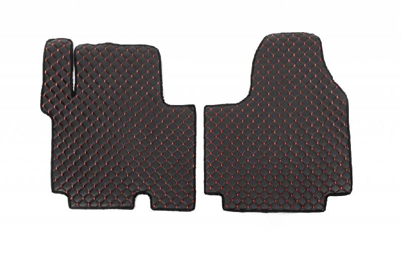 Килимки з екошкіри EcoRed (2 шт, 2+1) Nissan Primastar 2002-2014 рр.