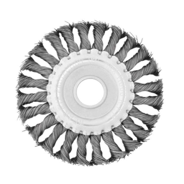 Щетка кольцевая 115x22.2 мм (пучки витой проволоки)