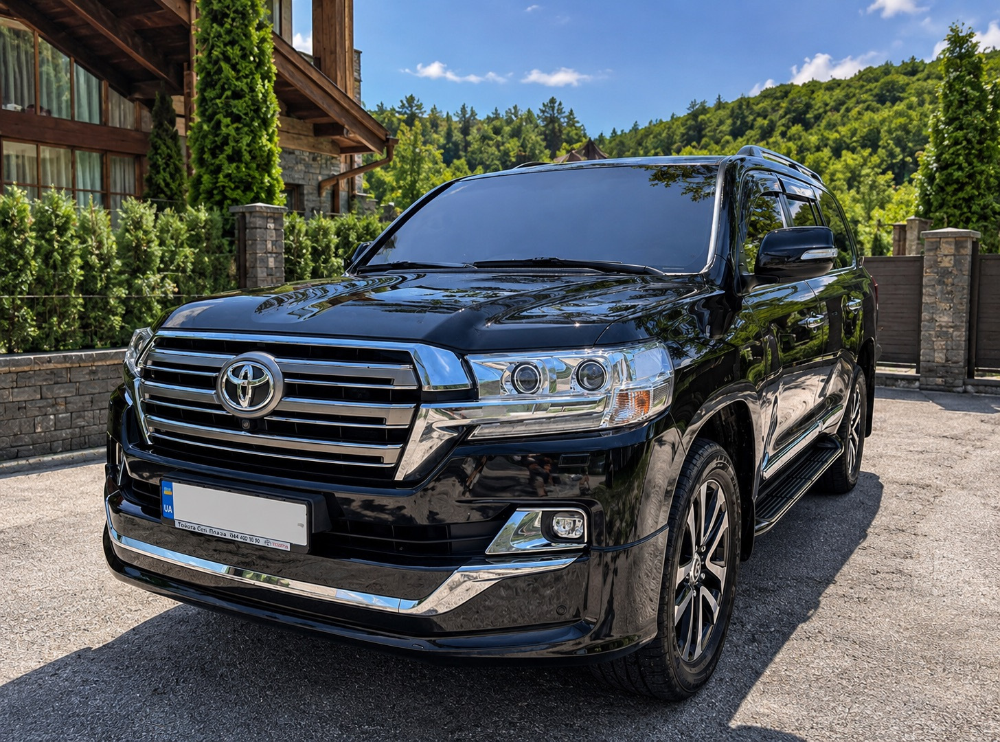 Комплект обвісів 2016-2021 (Executive 2019) Чорний колір для Toyota Land Cruiser 200 рр