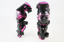 Наколенники защитные (колено + голень) к-кт 2шт, Черно-Розовые KS