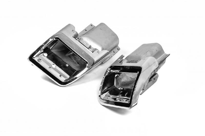 Насадки Autobiography (2 шт, нерж) Range Rover III L322 2002-2012 рр.