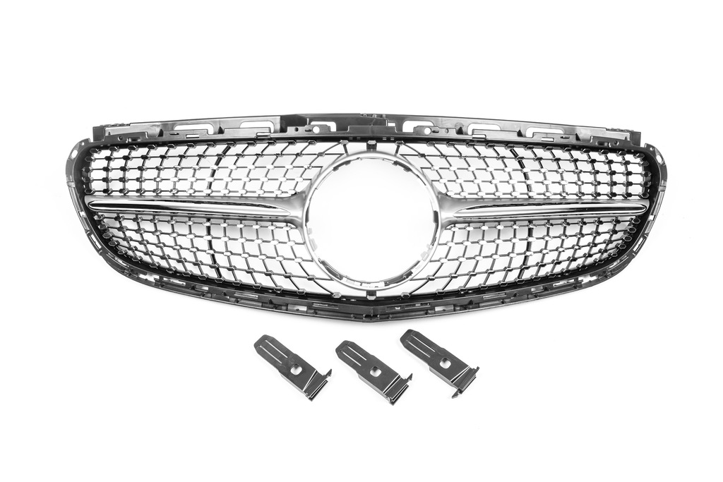 Передня решітка Diamond Silver (для Avantgarde і AMG-Line, 2013-2016) для Mercedes E-class W212 рр