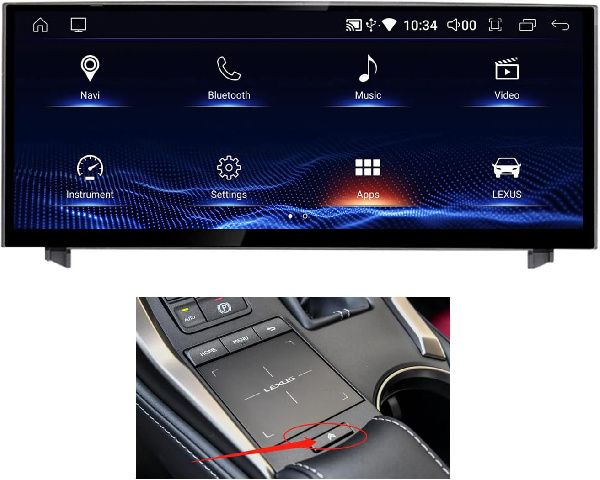 Штатная магнитола Torssen Lexus IS U9K 2013-2017 4/64 10.25''