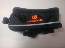 Сумка- чехол для телефона на велосипед (на раму, черная) FM