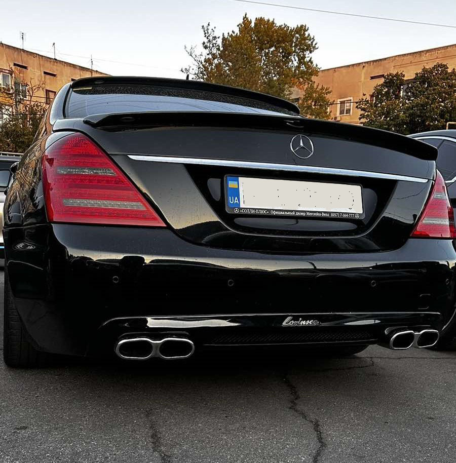 Насадки на глушник AMG S65 для Mercedes S-class W221 2005-2013 рр
