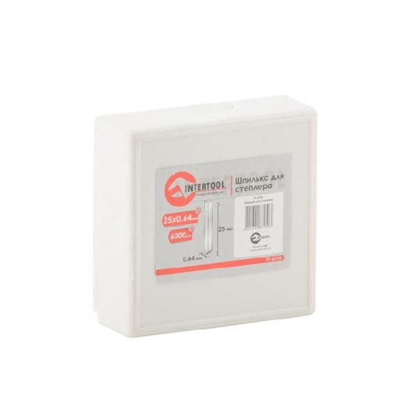 Заколка для степлера 25мм d=0.64мм 6000шт/упак