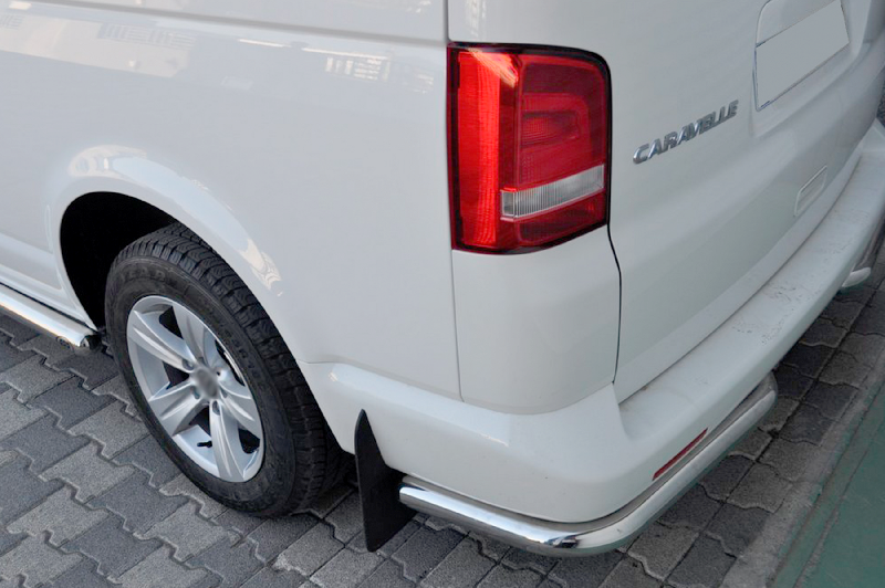 Задні куточки AK003 (2 шт., нерж) Volkswagen T5 Caravelle 2004-2010 рр.