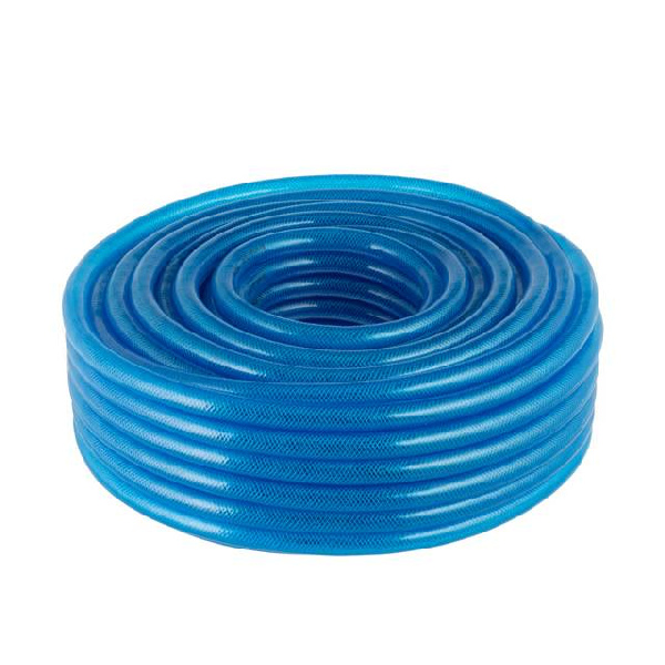 Шланг для воды трехслойный, синий, 3/4, 50 м, армированный, PVC