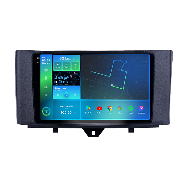 Штатна магнітола Torssen 2K Smart ForTwo 11-17 F9332 4G Carplay DSP