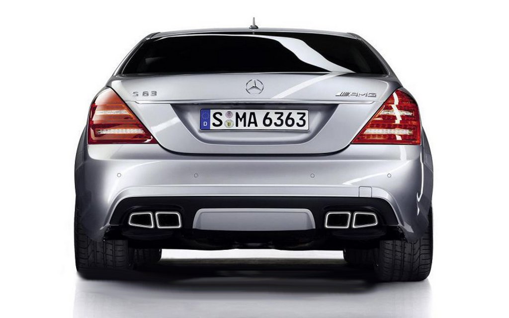Насадки на глушник AMG S63 для Mercedes S-class W221 2005-2013 рр
