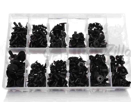 Набор авто клипсы (андапки, пистоны) 12 видов, 350шт MS