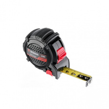 Рулетка с металлическим полотном покрытым нейлоном и магнитами на зацепе 3м*16мм.