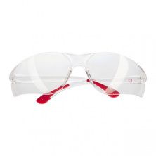 Окуляри захисні прозорі, матеріал лінз полікарбонат, матеріал заушников полікарбонат, захист від удару INTERTOOL