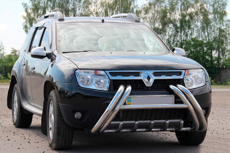 Кенгурятник Kelebek WT011 (нерж) Renault Duster 2008-2017 рр.