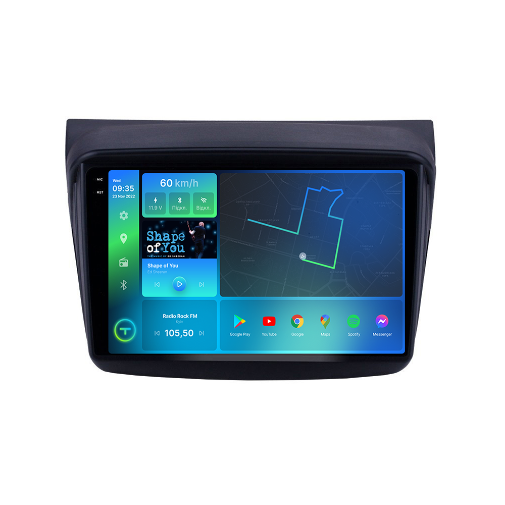 Штатна магнітола Torssen 2K Mitsubishi Pajero sport 2010 FL9 4+64Gb 4G Carplay DSP