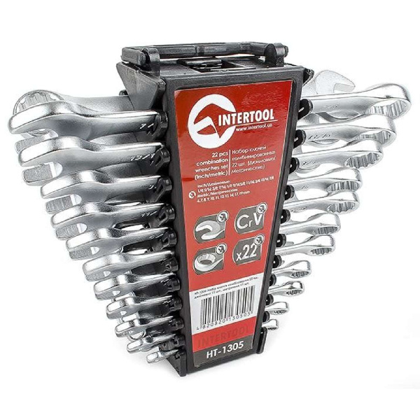 набор ключей комбинированных 22 ед. дюймовых 11 ед метрических 11 ед