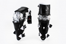 Наколенники защитные (колено+голень) к-кт 2шт, Чёрно-Белые KS