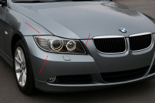 Накладки на фари (2 шт., Пласт) BMW 3 серія E90/E91 2005-2011 рр.