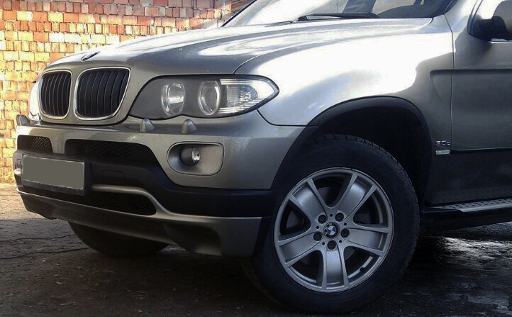 Накладка на передній бампер (2003-2006, під фарбування) для BMW X5 E53 рр