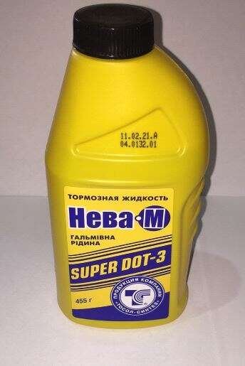 Гальмівна рідина DOT 3 (455мл) НЕВА-М