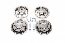 Ковпаки з нержавійки Ексклюзив V2 (2 катковий, 4 шт) Volkswagen Crafter 2006-2016 рр.