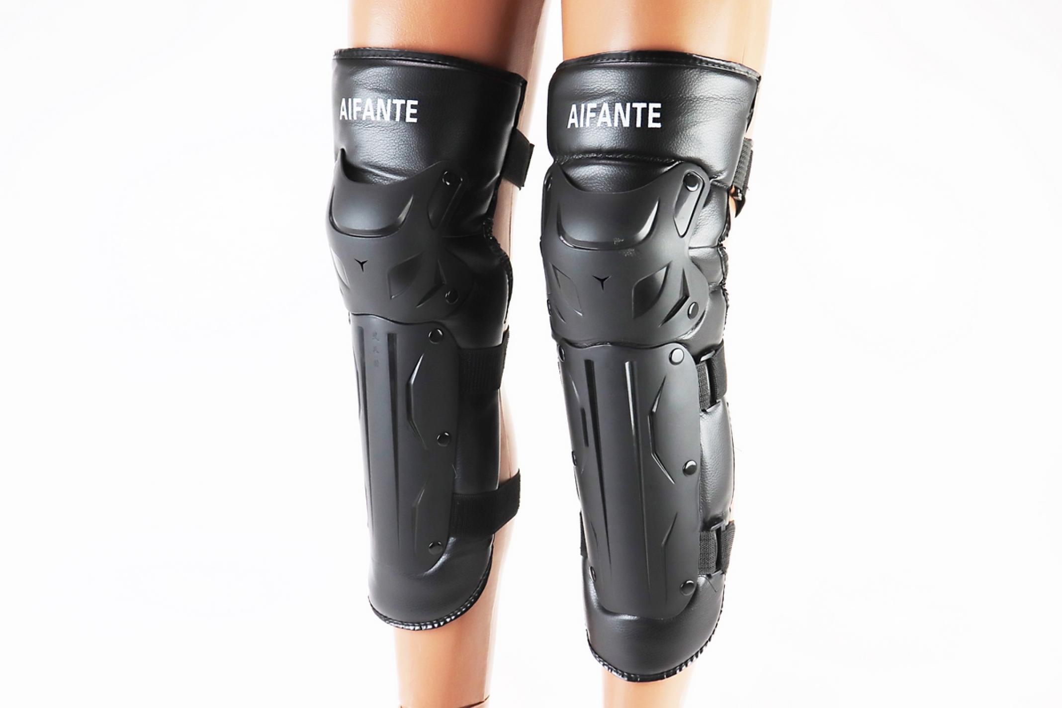 Наколенники защитные, утепленные (колено+голенка) к-кт 2шт, черные KS