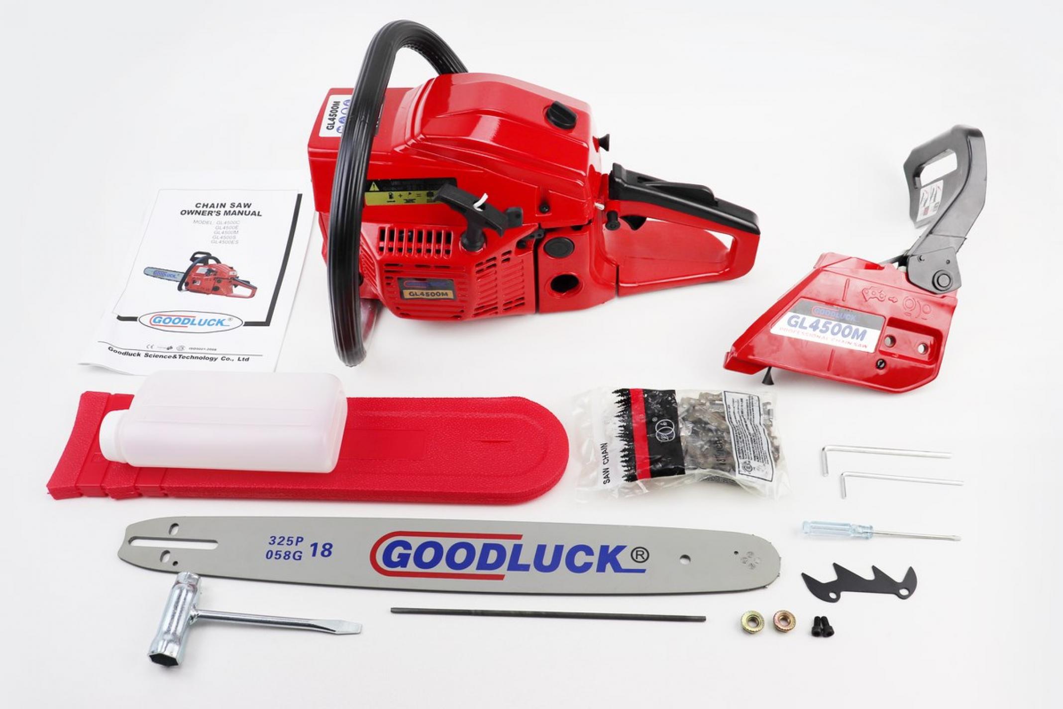 Бензопила Goodluck 4500 (1 шина, 1 цеп) 45cc, 2кВт KS-2