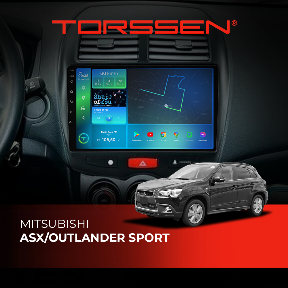 Штатная магнитола Torssen Mitsubishi ASX/Outlander sport F106128 4G Carplay