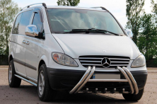 Кенгурятник Kelebek WT011 (нерж.) Mercedes Viano 2004-2014 рр.