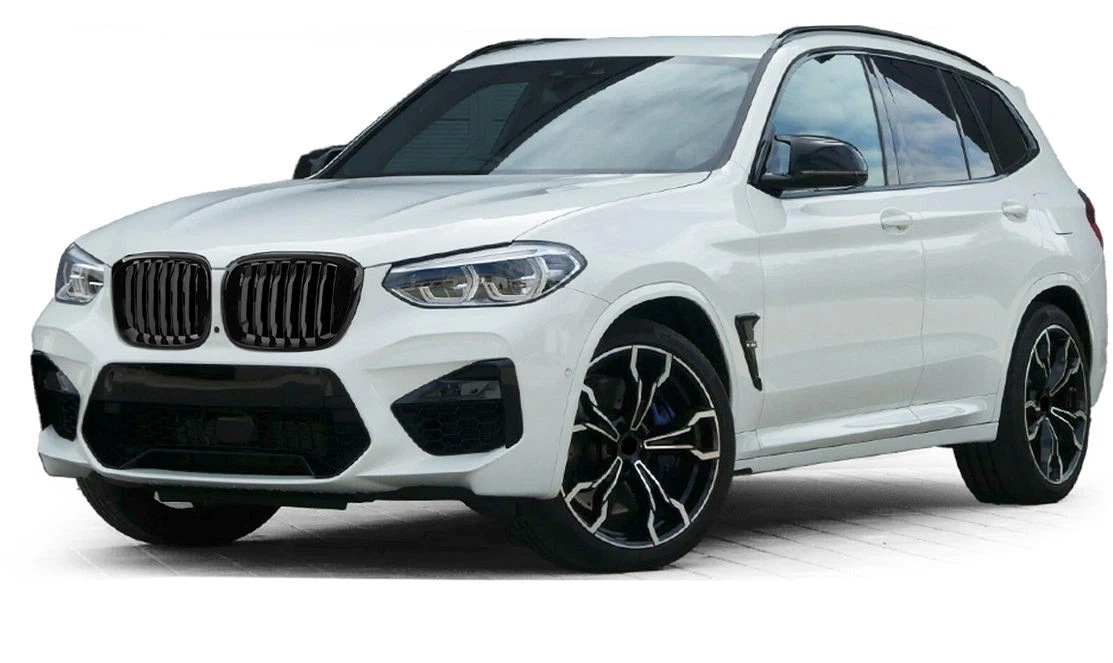 Ніздрі 1 Bar (2018-2021, чорний глянцевий) BMW X3 G01 2018- гг.