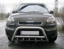 Кенгурятник (нерж) 60 мм Kia Soul II 2013-2018 рр.