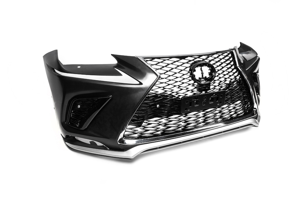 Бампер з решіткою в рестайлінг дизайні для Lexus NX 2014-2021 рр