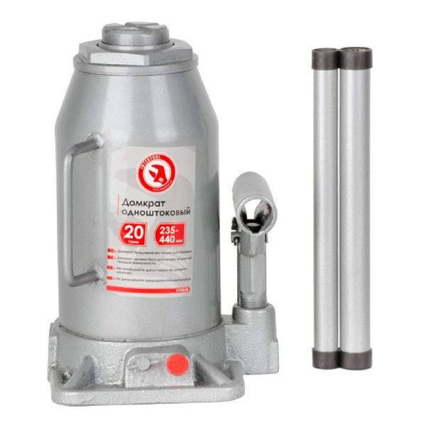 Домкрат стовпчик одноштоковий 20 т INTERTOOL