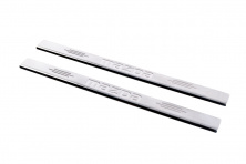 Накладка на пороги Carmos (нерж) V-1 4 накладки V-1 Mazda 2 2003-2007 рр.