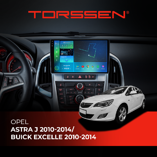 Штатна магнітола Torssen 2K Opel Astra J 10-14/Buick Excelle 10-14 F9232 4G Carplay DSP