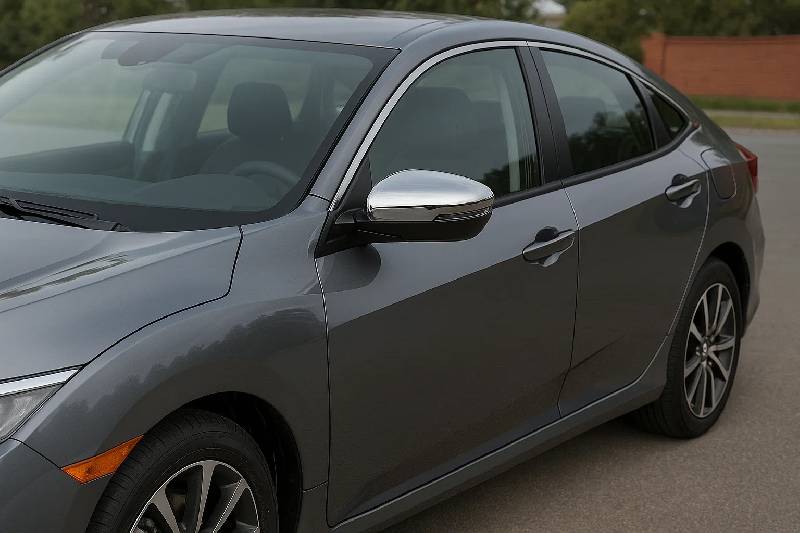 Накладка на дзеркала (2 шт, нерж.) Honda Civic Sedan 2021- рр.