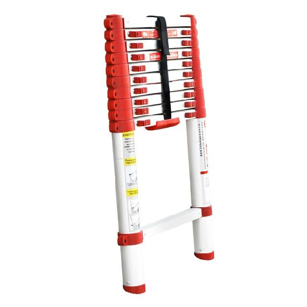 Лестница из алюминия, телескопическая 10 сход., 3,20м