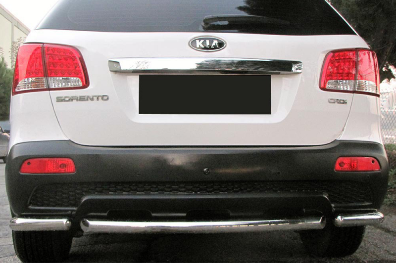 Задні кути з центральної AK007-3 (2 шт., нерж.) Kia Sorento II XM 2009-2014 рр.