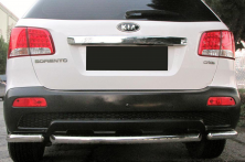 Задні кути з центральної AK007-3 (2 шт., нерж.) Kia Sorento II XM 2009-2014 рр.