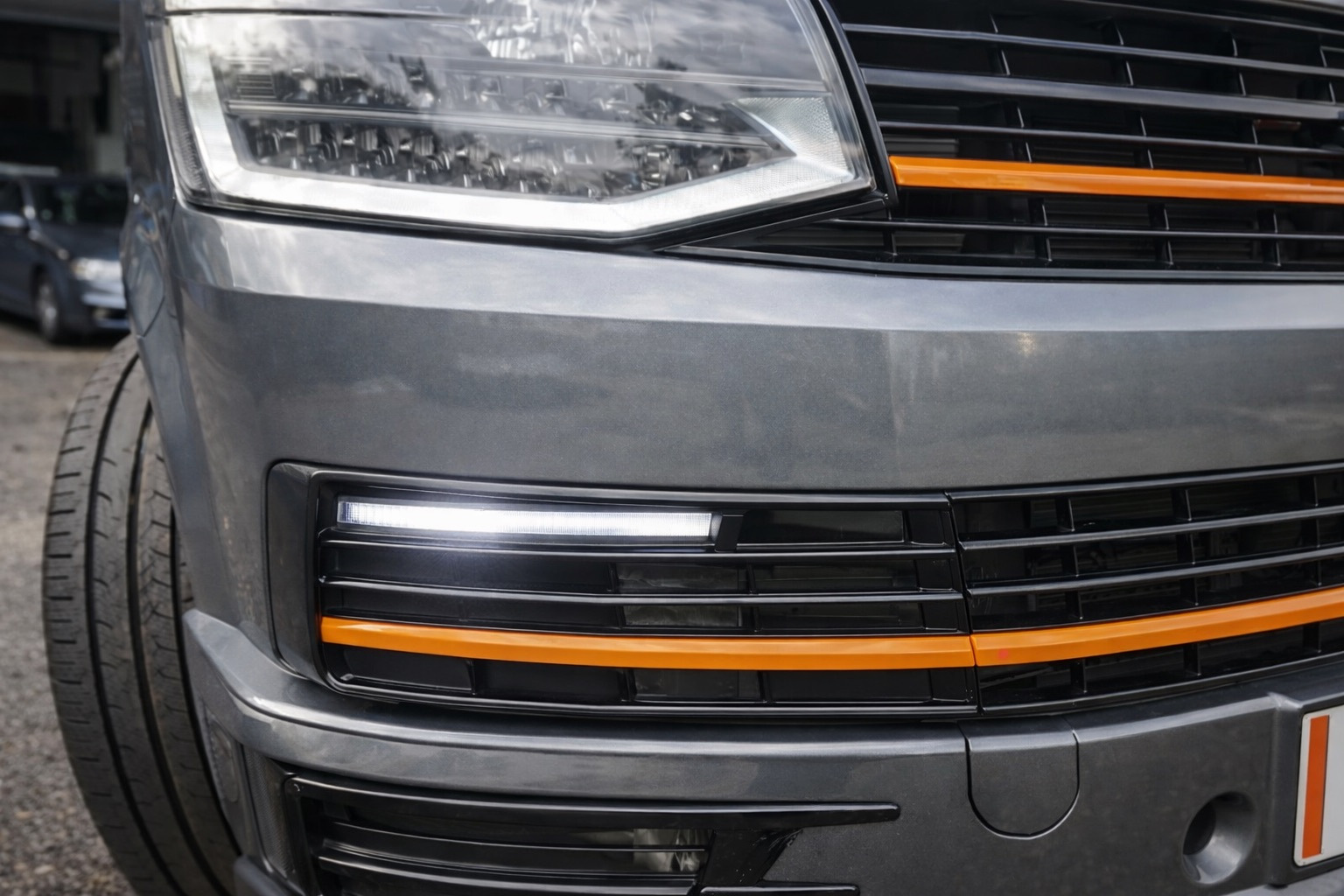 DRL вставки в бампер (SportLine) Volkswagen T6 2015-2024 гг.