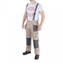 Брюки трансформер рабочие с лямками 6 в 1, 100% хлопок, плотность 180 г/м2, XXL