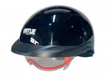 Шолом-каска (mod:MD-513-1) (чорний глянсовий із прозорим склом, size L) VIRTUE AMG