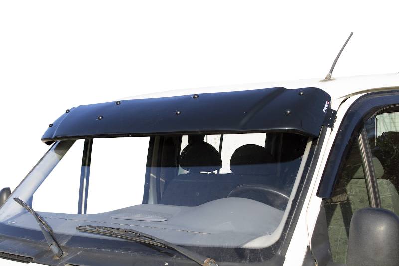 Козирьок на лобове скло (чорний глянець, 5мм) Ford Transit 1991-2000 рр.