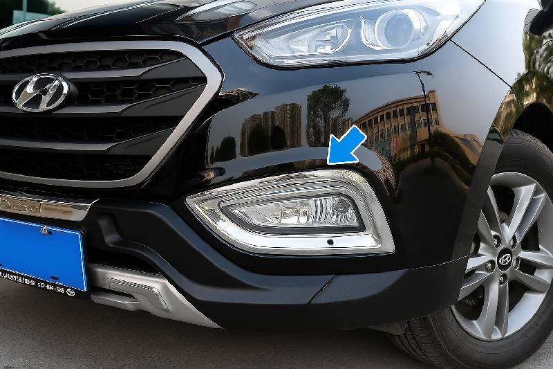 Накладки на протитуманки для китайської версії (2 шт) Hyundai IX-35 2010-2015 рр.