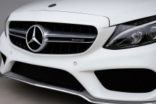 Передня решітка C63-design (для Avantgarde/AMG-Line/C43 AMG) 2018+, з камерою Mercedes C-сlass W205 2014-2021 рр.