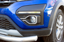 Накладки на протитуманки (2 шт, нерж) Dacia Jogger 2022- рр.