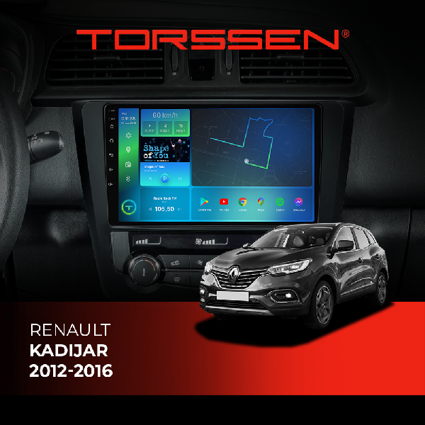 Штатна магнітола Torssen Renault Kadijar 12-16 F9464 4G