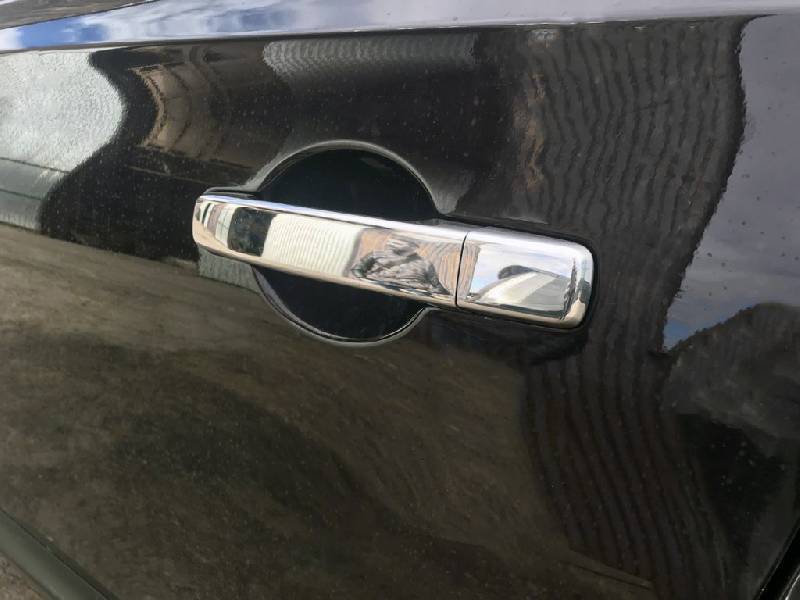 Накладки на ручки (4 шт, нерж) З чіпом, OmsaLine - Італійська нержавійка Nissan Qashqai 2007-2010 рр.